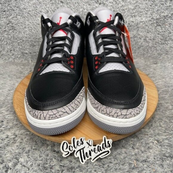 Air Jordan 3 Retro 'Black Cement 2024' Sizes Men Sneakers DN3707-010 - Picture 4 of 7